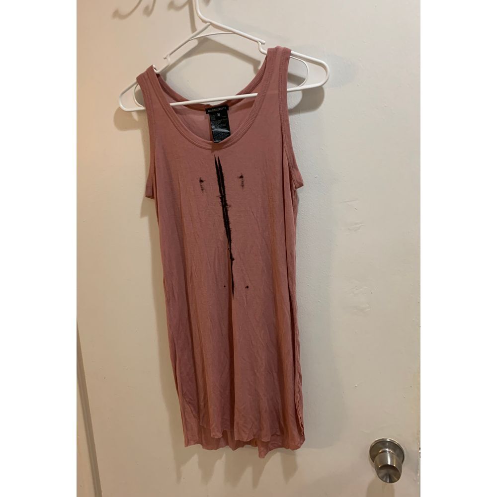 Ann Demeulemeester Pink Cashmere Blend Ribbed Tank Top Size 36 Small